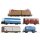 ROCO 41311 - Spur H0 Digitale Startpackung FS Elektrolok E.636 mit vierteiligem Güterzug Ep.IV Gleisoval Multimaus