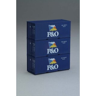 Piko 56200 - Spur H0 Container 3er-Set 20 P&O   *VKL2*