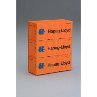 Piko 56202 - Spur H0 Container 3er-Set 20 Hapag Lloyd   *VKL2*