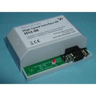 LDT 030313 - HSI-88-G als Fertiggerät im Gehäuse: High-Speed-Interface für schnelle Übertragung der Rückmeldungen von s88-Modulen zum PC über die COM-Schnittstelle.