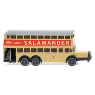 Wiking 97303 - 1:160 Berliner Doppeldeckerbus D 38 "Salamander"