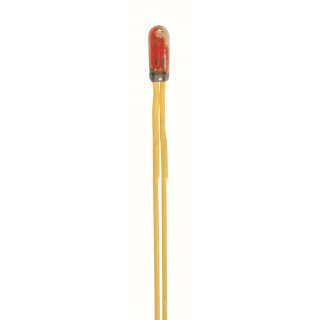 Viessmann 3502 - Glühlampen rot T3/4, Ø 2,3 mm, 12 V, 50 mA, 2 Kabel, 2 Stück
