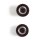 Herpa 053013 - 1:87 Medi Radsätze für Zugmaschinen, silber/schwarz (Inhalt: 5 Stück)