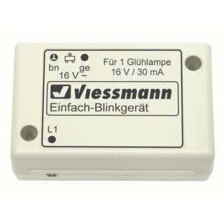 Viessmann 5035 - Spur N Einfach-Blinkelektronik mit blauer Glühlampe