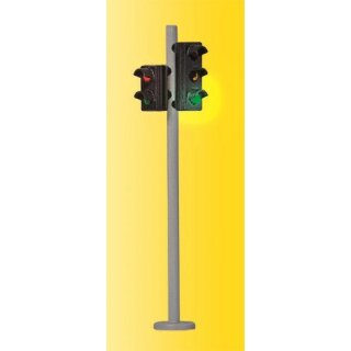 Viessmann 5095 - Spur H0 Verkehrsampel mit Fußgängerampel und LEDs, 2 Stück