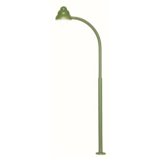 Viessmann 6012 - Spur H0 Bogen-Gaslaterne grün, LED warmweiß
