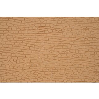 Kibri 34120 - Spur H0 Mauerplatte unregelmäßig mit Abdecksteinen, ca. L 20 x B 12 cm