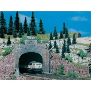 Vollmer 42503 - Spur H0 Tunnelportal mit Aufsatz, zweigleisig, 2 Stück