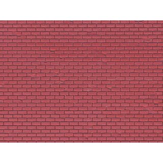 Vollmer 46033 - Spur H0 Mauerplatte Klinker aus Kunststoff, 21,8 x 11,9  cm