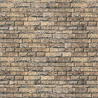 Vollmer 46038 - Spur H0 Mauerplatte Basalt aus Karton, 25 x 12,5 cm, 10 Stück