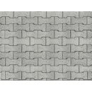 Vollmer 46054 - Spur H0 Stra&szlig;enplatte Zement-Knochensteine aus Karton,  25 x 12,5 cm, 10 St&uuml;ck