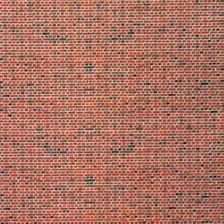 Vollmer 47361 - Spur N Mauerplatte Klinker aus Karton, 25 x 12,5 cm, 10 Stück