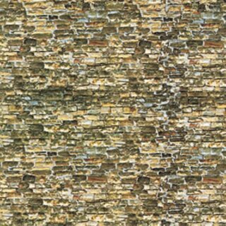 Vollmer 47362 - Spur N Mauerplatte Naturstein aus Karton, 25 x 12,5 cm, 10 Stück