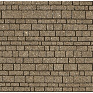 Vollmer 48824 - Spur G Mauerplatte Bruchstein aus Steinkunst, L 53,5 x B 34 cm