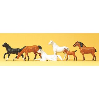 Preiser 10150 - Figurensatz Exklusivserie 1:87 "Pferde"
