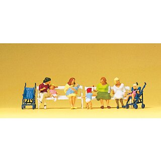 Preiser 10522 - Figurensatz Exklusivserie 1:87 "Sitzende Frauen, Kinderwagen,"