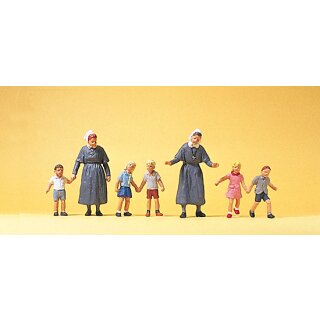 Preiser 10533 - Figurensatz Exklusivserie 1:87 "Diakonissen mit Kindern"