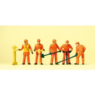 Preiser 14035 - Figurensatz Standardserie 1:87 "Gleisbauarbeiter"