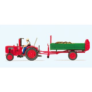 Preiser 17940 - Landmaschine Fertigmodell 1:87 "Ackerschlepper Fahr mit Einac"