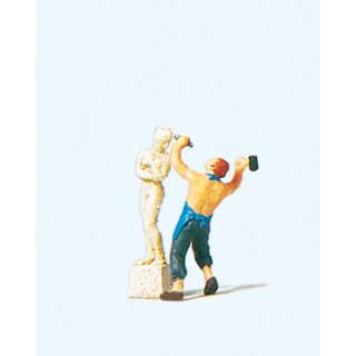 Preiser 29032 - Einzelfigur Exklusivausführung 1:87 "Bildhauer mit Skulptur"