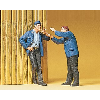 Preiser 45006 - Figurensatz 1:22,5 "Bahnarbeiter, rauchend"