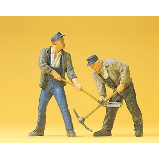 Preiser 45007 - Figurensatz 1:22,5 "2 Gleisbauarbeiter mit Pickel"