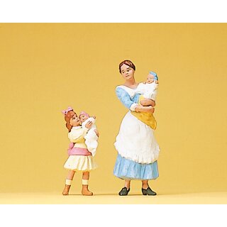 Preiser 45060 - Figurensatz 1:22,5 "Kindermädchen mit Kindern"