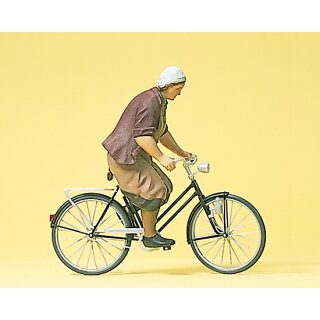Preiser 45068 - Figurensatz 1:22,5 "Bäuerin auf Fahrrad"