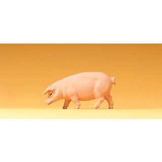 Preiser 47046 - Tierfigur Elastolin 1:25 "Schwein gehend"