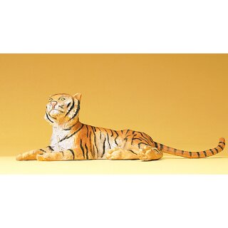 Preiser 47510 - Tierfigur Elastolin 1:25 "Tiger liegend"