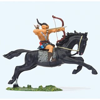 Preiser 50478 - Sammlerfigur "Hunnen" Elastolin 1:25 "Hunne zu Pferd. Bogen schieße"