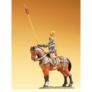 Preiser 52354 - Sammlerfigur "Landsknechte" Elastolin 1:25 "Herold zu Pferd, mit Lanze"