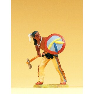Preiser 54610 - Sammlerfigur "Indianer" Elastolin 1:25 "Indianer gehend, mit Tomahawk"
