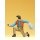 Preiser 54803 - Sammlerfigur "Cowboys" Elastolin 1:25 "Cowboy kniend, mit Revolver"