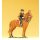 Preiser 54823 - Sammlerfigur "Cowboys" Elastolin 1:25 "Sheriff zu Pferd, mit Revolve"