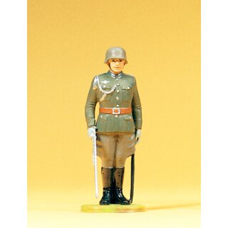 Preiser 56000 - Sammlerfigur "Wehrmacht Deutsches Reich 1935-1945" Elastolin 1:25 "Offizier stehend, mit Degen"