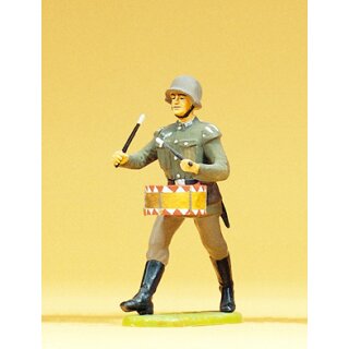 Preiser 56090 - Sammlerfigur "Wehrmacht Deutsches Reich 1935-1945" Elastolin 1:25 "Musiker im Marsch, mit kleine"