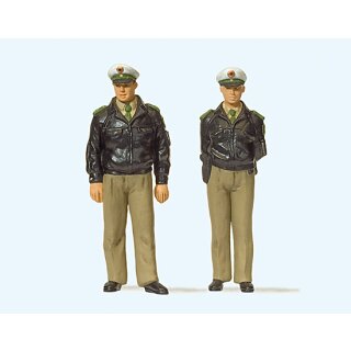 Preiser 63100 - Figurensatz 1:32 "Polizisten stehend. Grüne Uni"