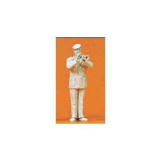 Preiser 64358 - military Musiker unbemalter Bausatz 1:35 "Musiker mit Trompete"
