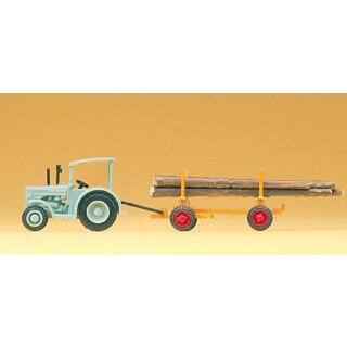 Preiser 79504 - Gespanne/Traktoren 1:160 "Hanomag-Schlepper mit Langhol"