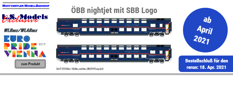 ÖBB nightjet Doppelstockwagen-Set